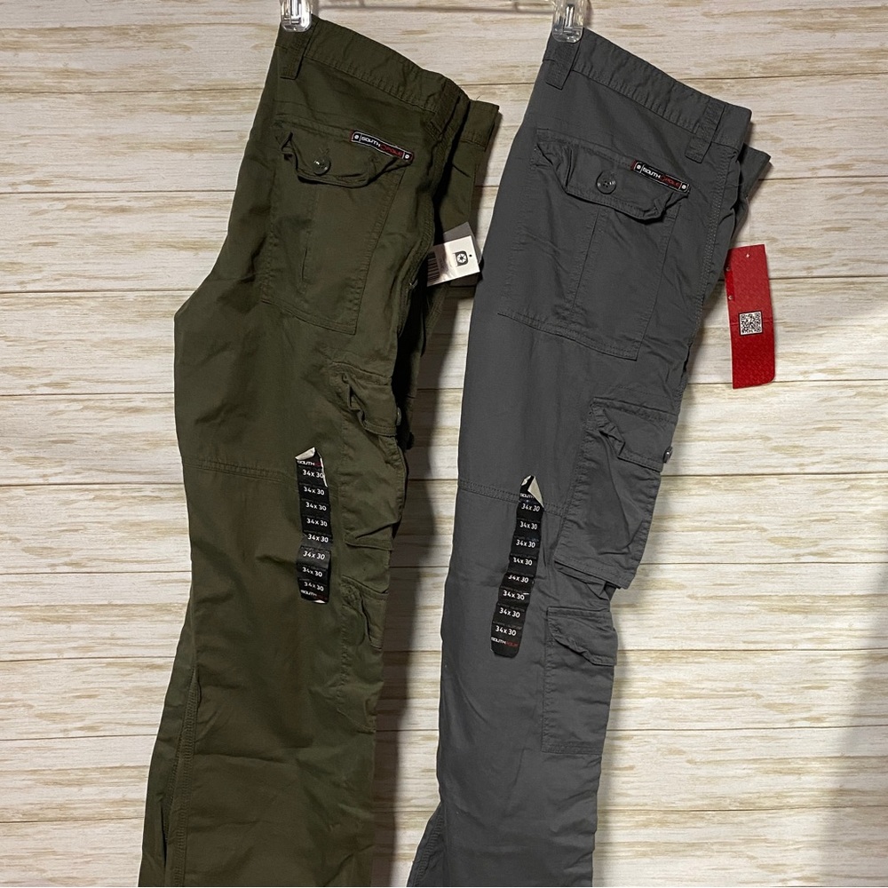 Men's 34x30 SouthPole Cargo Pants NWT - Multiple Colors